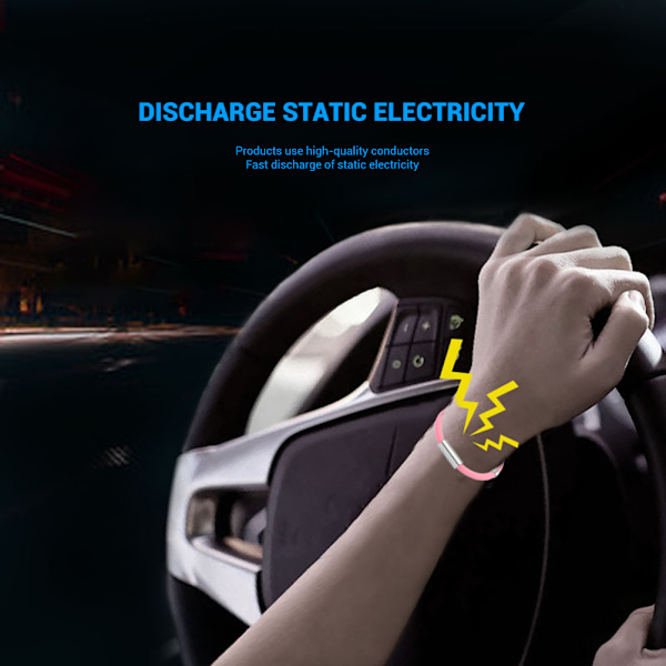 Antistatiskt armband Eliminerar statisk elektricitet Armband för kvinnor och män