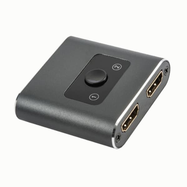HDMI-switch 2-vägs 2-1 4K60, HDMI 2-till-1-växlare, HDMI-switchsplitter, 2-till-1, 1-till-2