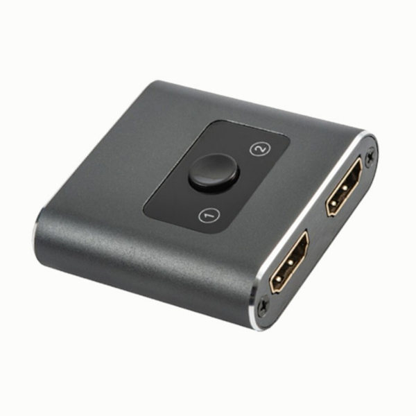 HDMI-switch 2-vejs 2-1 4K60, HDMI 2-til-1 Switcher, HDMI Switch Splitter, 2-til-1, 1-til-2