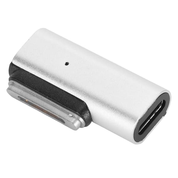 Typ C till Magnetisk Adapter 140W PD Snabbladdning LED-indikator Zinklegering USB C till Magnetisk Adapter för OS X Laptop Sidoböjning