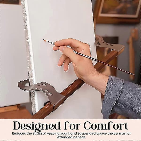 Artist Hand Support Bridge metall handledsstöd stativ självlåsande Gravitys Design Precision Painting Rest Tool för Can-vas ritbräda 2pcs