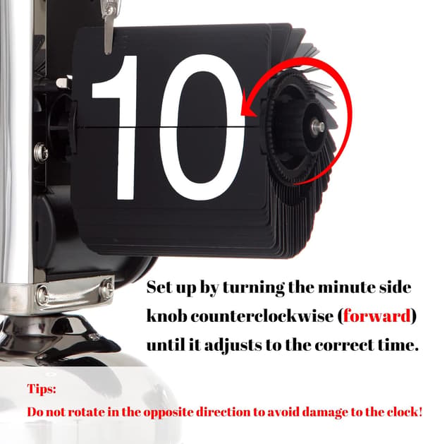 【03】Xiao Tian Ping Flip Clock Automaattinen Flip Office Clock -käyttö