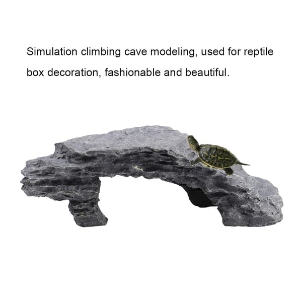 Skjulested Hule Akvarium Skildpadde Reptil Solplads Skjulested Habitat Dekoration Ornament