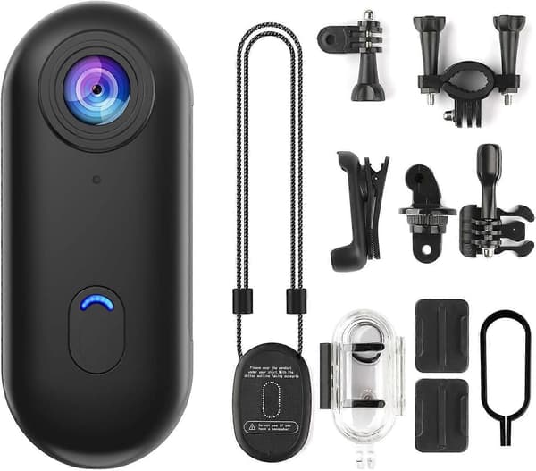 【03】2025 Seneste Model 64GB 4K HD Mini Kropskamera Tommelfingerstørrelse Bærbart Actionkamera