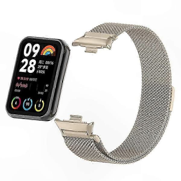 Magnetisk Milanese Loop-rem i rustfrit stål med stik til smart aktivitetsmåler Multicolor Style I