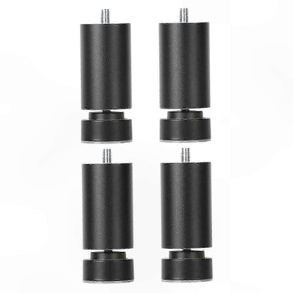 Robust møbelstøtte med justerbare metalben og M10-gevindforbindelse Black 20cm