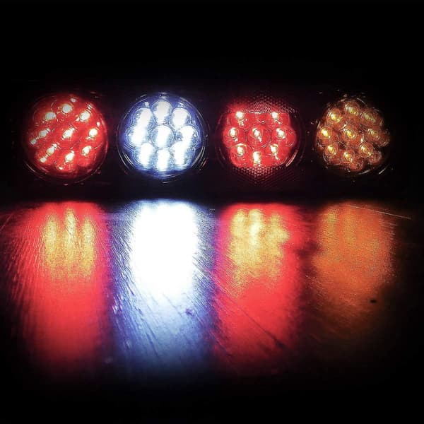 【03】Car Taillight 2pcs 12v 36 Led Taillight 6 Functions Trailer Caravan Cara_jarx