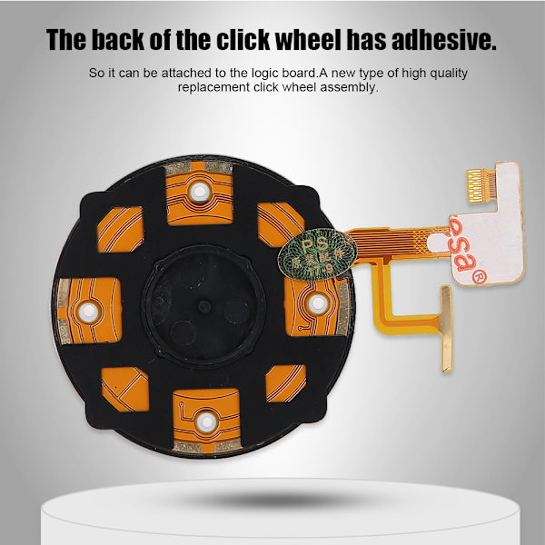 Hovedtelefon Audio Jack Clickwheel Vælg Knap Flex Kabel til iPod Video 5. generation / 5.5 Gen Sort