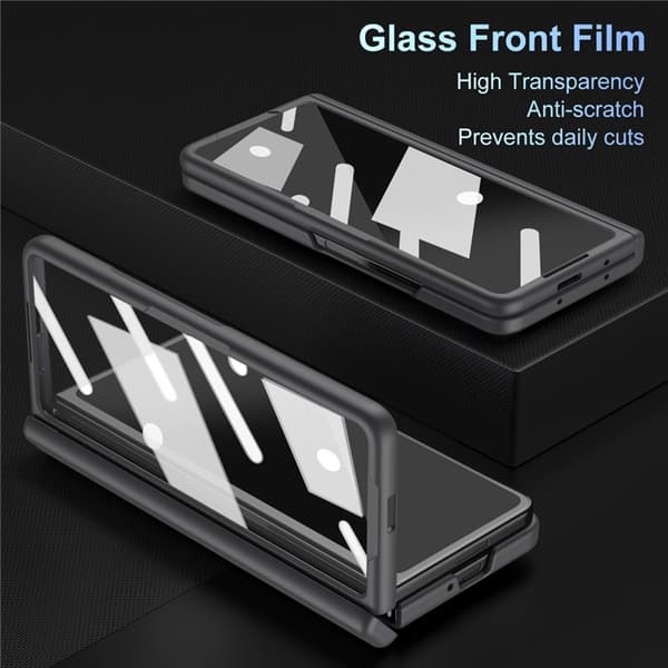 【03】Compatible with Galaxy Z Fold 7 Case Incl. Screen Protector & Pen Black 120