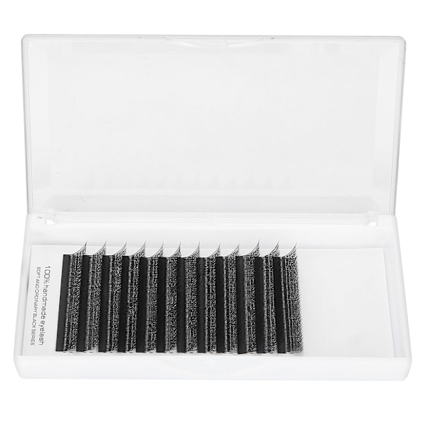 0,07 mm W-formade lösögonfransar Ögonfransförlängning Transplantation av lösögonfransar (J-kurva) (10 mm)