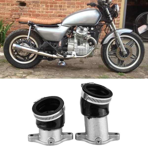2 stk. Aluminium Karburator Indsugningsmanifold til Honda CX500 1978-1982