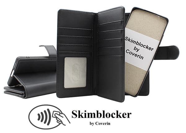 【03】Skimblocker Samsung Galaxy S24 5G XL Magnet Plånboksfodral Mörkblå
