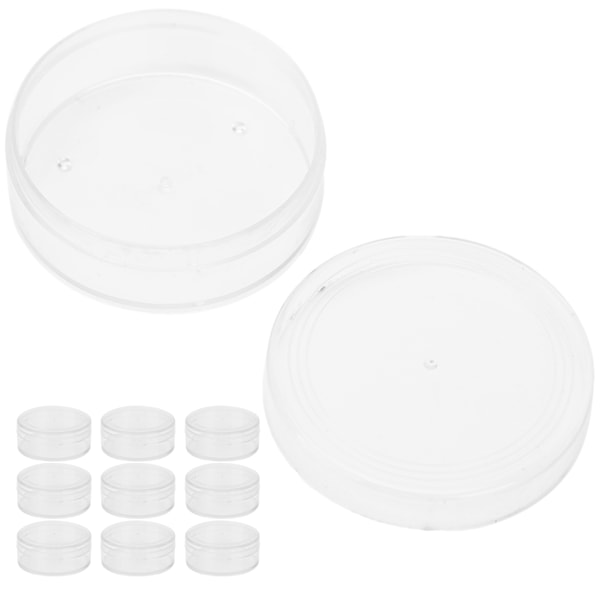 10 st Bärbara Delar Hantverk Förvaringslåda Smycken Pärla Klocka Tillbehör Behållare 5,8cm