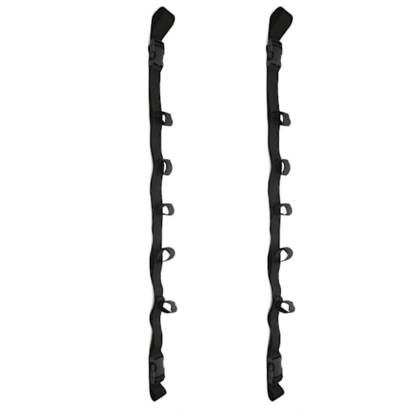 2 stk. køretøj fiskestang holder bælte justerbar fiskestang rem bærbar stang organizer