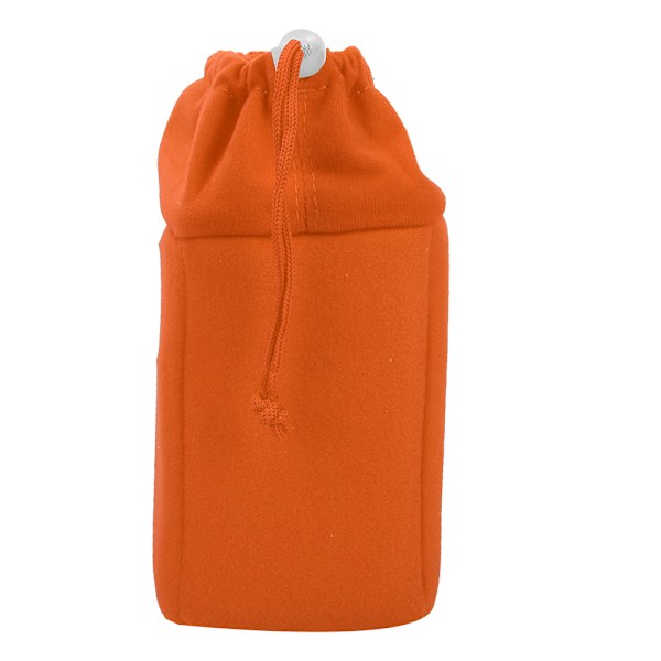 Vattentät Stöttålig DSLR Kameralins Insatsväska Vadderat Fodral Med Dragsko (Orange)