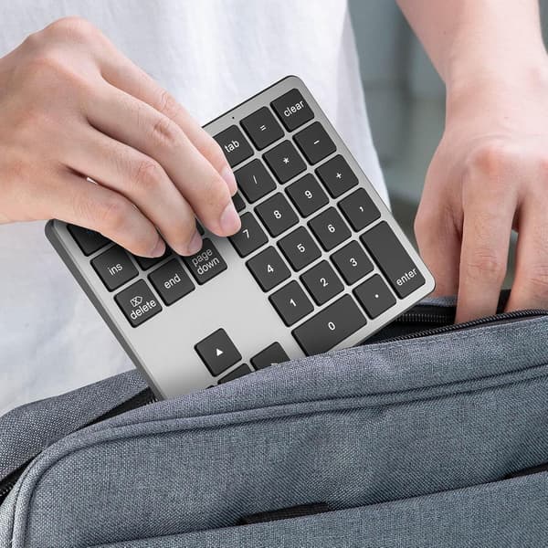 Litet numeriskt tangentbord - Bluetooth digitalt tangentbord | Tyst snabbinmatningstillbehör för bärbara datorer