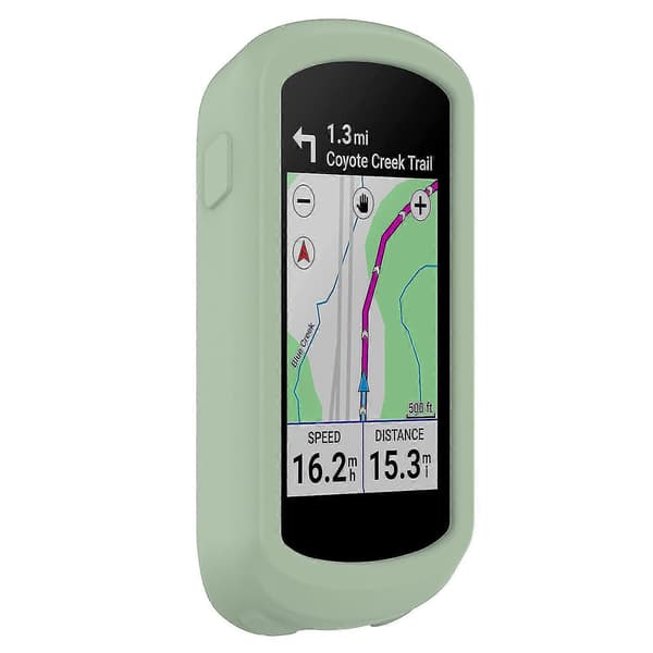 För Garmin Explore 2 cykel-GPS-dator. Fallskyddande mjukt silikonfodral. Green Style A