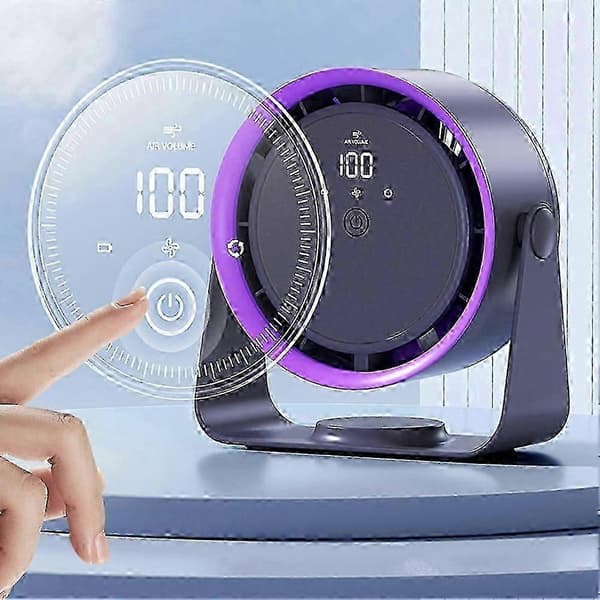 Stille skrivebords elektrisk ventilator 360 rotation hjemmekontor Kuten
