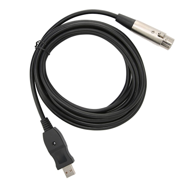 Mikrofonin muunninkaapeli USB - XLR-sovitinjohto äänikortilla musiikki-instrumenttien äänitykseen karaokeen