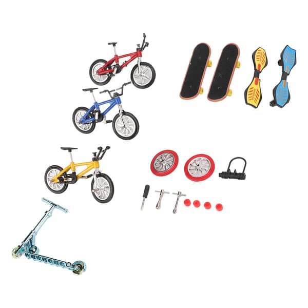 Mini Finger Skateboards Leksaker Set Finger Skateboards för Barn Dekorativa delar