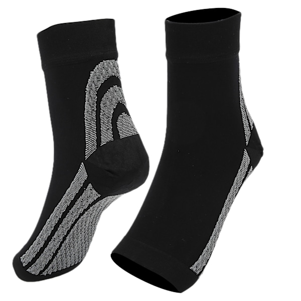 1 par/set utomhus sport kompressionsfotärmar plantar fasciit strumpor hälstöd M