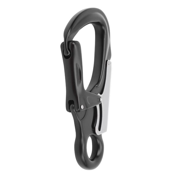 Camnal AutoLock D Låsende Snap Aluminium Snap Lås Krog Clip til Klatring i Træer (Sort)