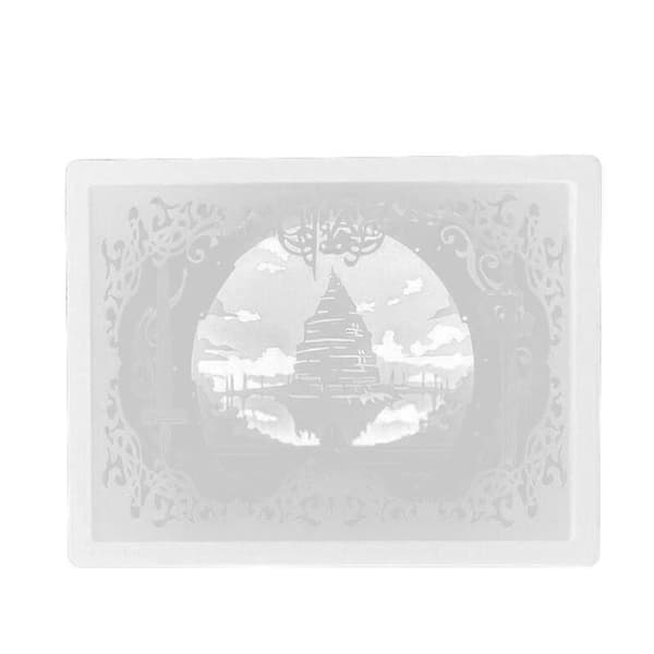 21 cm sengelampe med papirklip LED-lampe bordpynt rum dekorativt billede Style 1