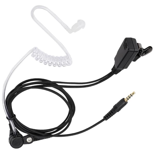 PPT Walkie Talkie Headset Øretelefon Luft Transparent Rør 3,5 mm Øretelefon Passer til 1s
