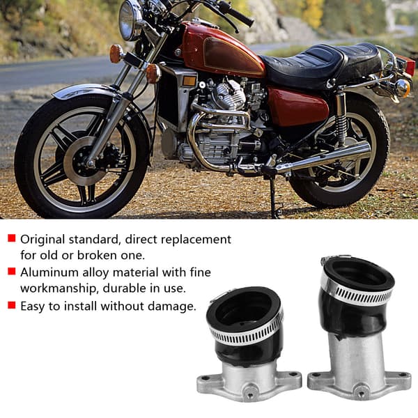 2 stk. Aluminium Karburator Indsugningsmanifold til Honda CX500 1978-1982