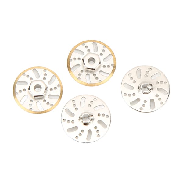 4st RC Motviktsbromsskiva Mässing Hjulvikter Hex Adapter för Axial SCX24 Gladiator C10 1/24 RC Bil