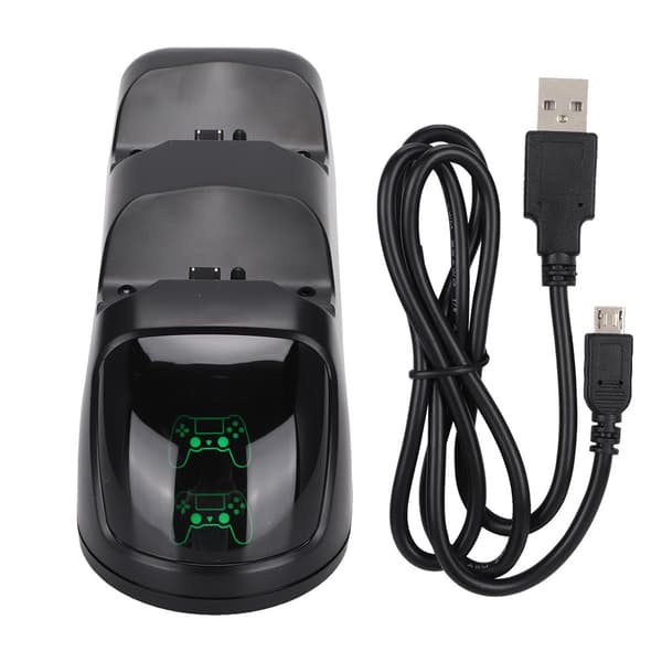 USB 5V Håndtag 2-ports oplader med LED-opladningsindikator til PS4-håndtag til Xbox One/Xbox One S