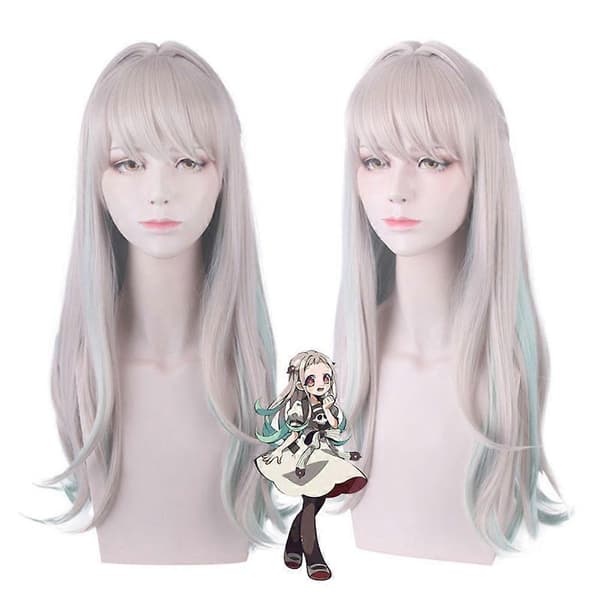 Anime WC-sidottu Hanako Kun Yashiro Nene Cosplay-asu Mekko Peruukki Juhlatarvikkeet Multicolor Only Wigs