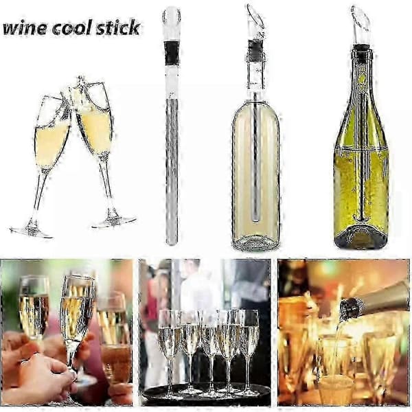 Metalvinkølepind til hurtig drikkekøling 1 Wine Popsicle