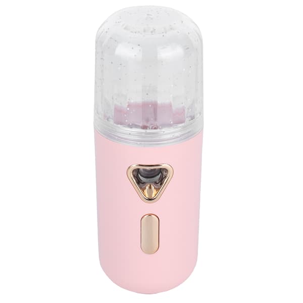30ml Mini Ansiktsfuktare Bärbar Nano Atomisering USB Laddning Ansiktsmist Sprayer Rosa
