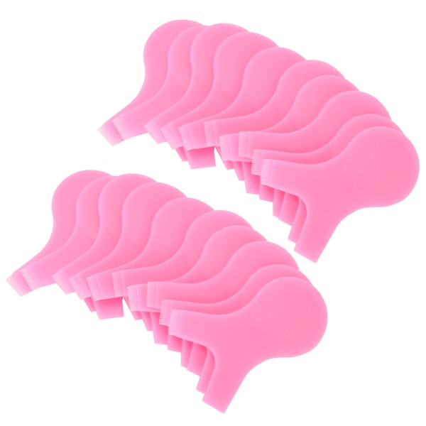 20 st Ögonfranslyftborste Y Form Ögonfransförlängningskam Böjare Halkfri Ögonfranspermanentverktyg (Rosa)