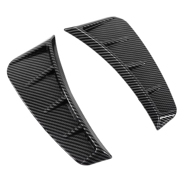 Par Forreste Kofanger Side Luftventil Trim Udvendig Kulfiber Stil Universal Dekoration