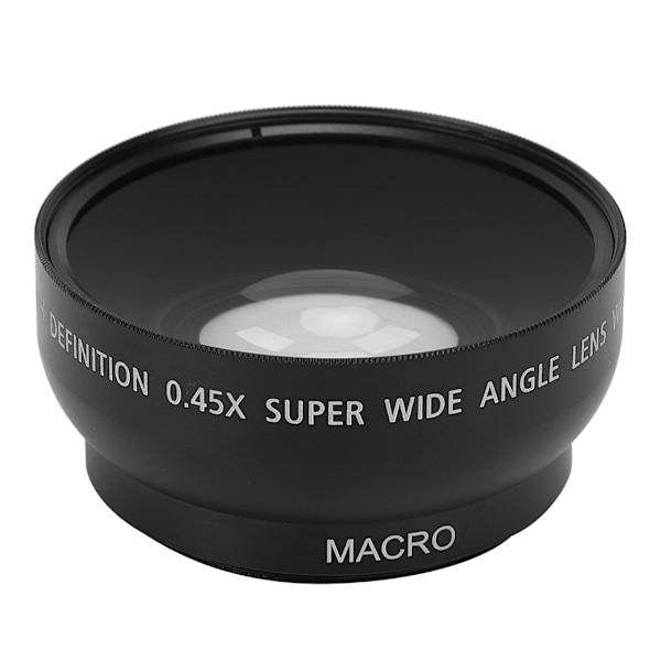 JSR&#8209;1155 Edistyksellinen 49MM 0.45X Laajakulma Makro-objektiivi Sopii Kaikkiin 49MM Halkaisijan Kameraobjektiiveihin