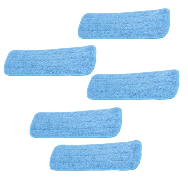 5 ST Microfiber Platt Mopp Pad Moppning Rengöringsduk Ersättning för 14x41cm Kardborremopp Universal