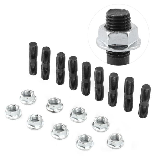 9st M10x1.25 Turbo Pinnbultar Låsmuttrar Kit Biltillbehör Passar Mitsubishi