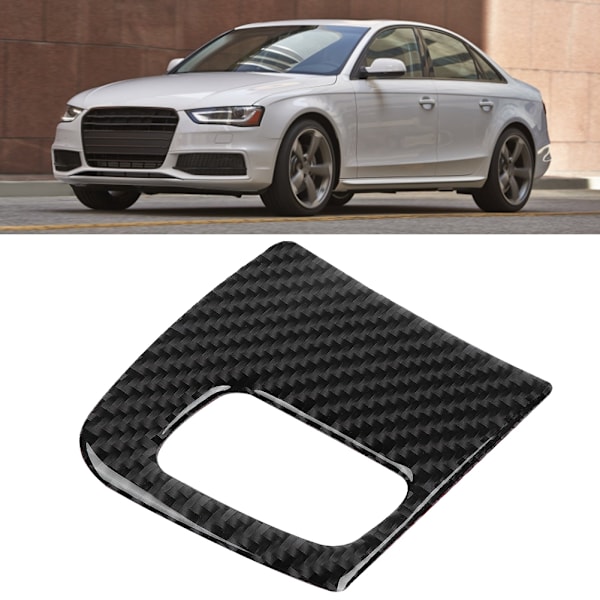 Kolfiber Bil Interiör Nyckelhålsram Skydd Trim Passar AUDI A4/B8/A5/8T/S5 08-15
