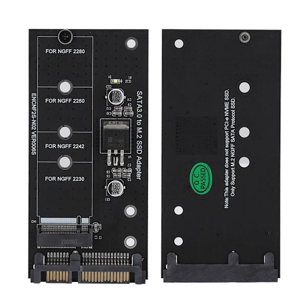 M.2 NGFF SSD - SATA 22PIN -kiintolevyn vakaan suorituskyvyn sovitinkortti