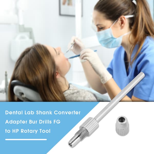 Dental Lab Shank Converter Adapter Bur Boremaskiner FG til HP Rotary Tool 1.6 MM til 2.35 MM