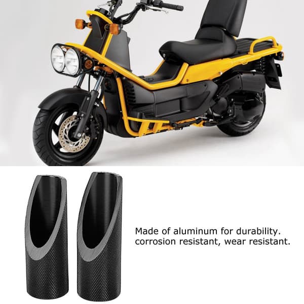 Motorcykel Fodstøtter - 2 stk. Aluminiumlegering (Sort)