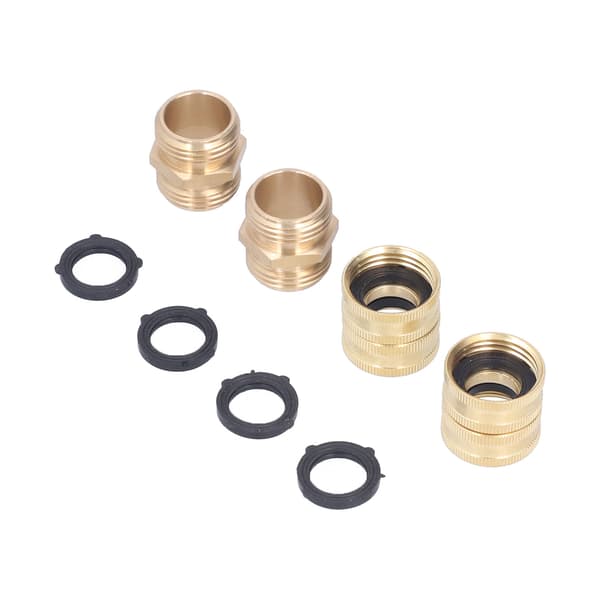 2 par 3/4in messing slangeadapter 2-vejs slangeadapter holdbar og praktisk til have og vaskemaskine