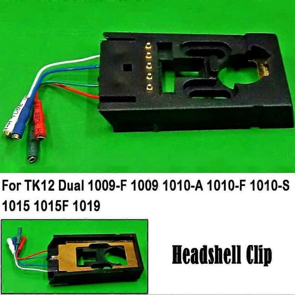 Headshell-klämma för TK12 Dual 1009-F 1009 1010-A 1010-F 1015 1015F 1019 reservdelar Black