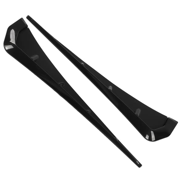 2 stk. Bil Mudguard Side Wing Air Vent Cover Trim Sort Eksteriørtilbehør Universal til bil