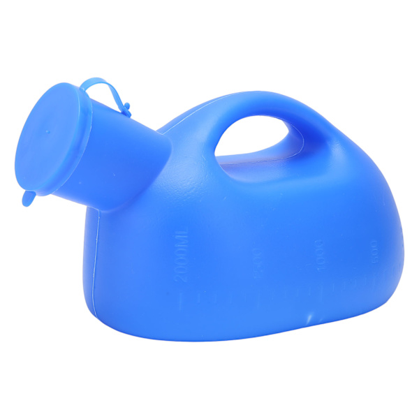 Urinal 2000ML Stor Kapacitet Håndtagsdesign Slidstyrke Plastmateriale Herre Urinal