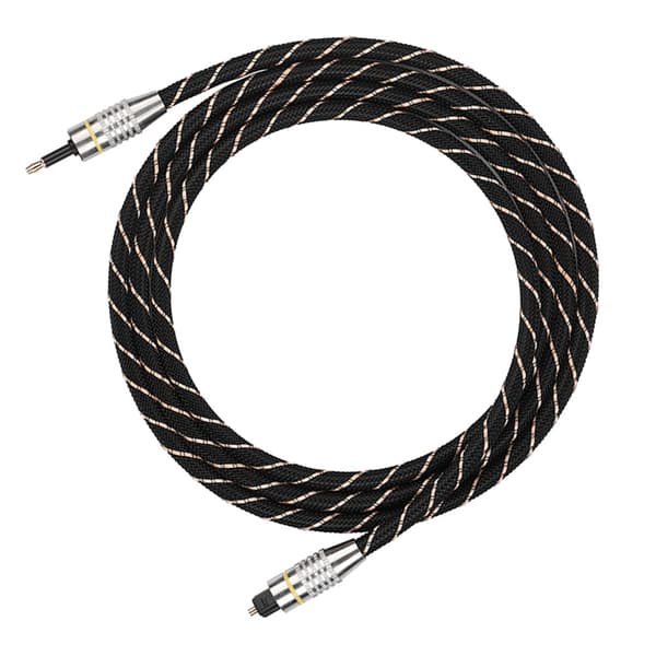 Toslink til Mini Plug 3,5 mm optisk fiber digitalt lydkabel SPDIF forgyldt stik 1,5 m