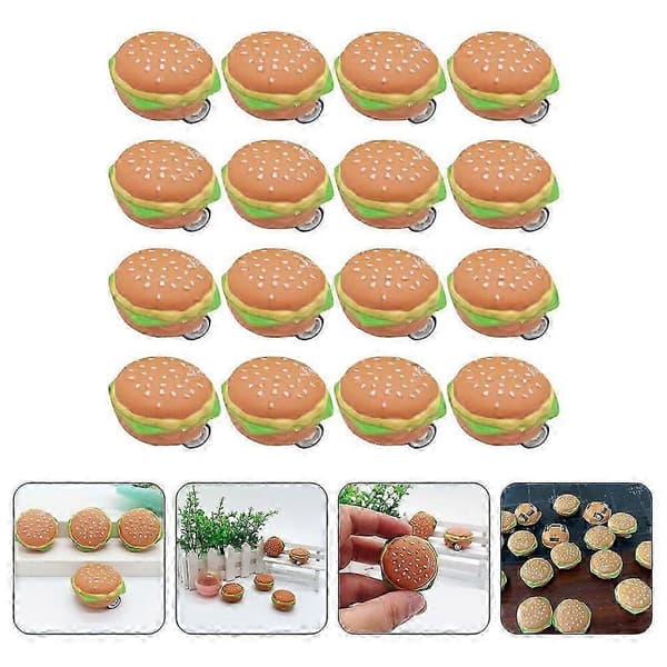 20 stk. Burger Friktionsdrevne Biler Børn Træk Tilbage Bil Legetøj Børnebil Legetøj