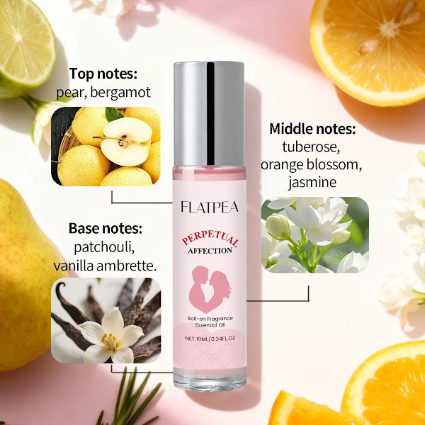 Jasmin citron roll-on parfym eterisk olja 10ml bärbar alkoholfri formula Parfymolja